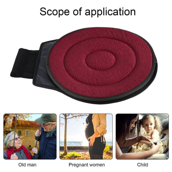 Rotaseat 360° drejelig pude | Ergonomisk & skridsikker | Til bil, kontor & hjem | Rygvenlig & komfortabel