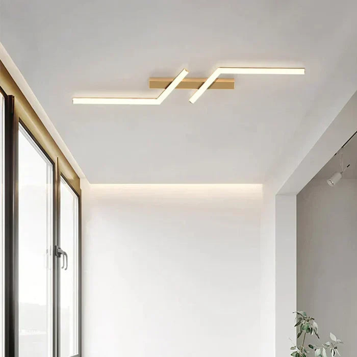 Moderne LED-loftlampe – Geometrisk lampe