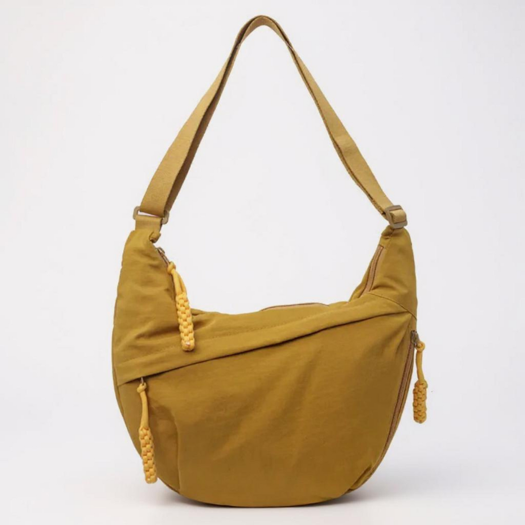 Skuldertaske - justerbar bærerem, crossbody i nylon med flere lommer