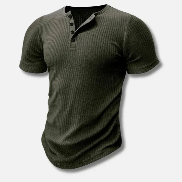 Henley T-shirt med slim fit