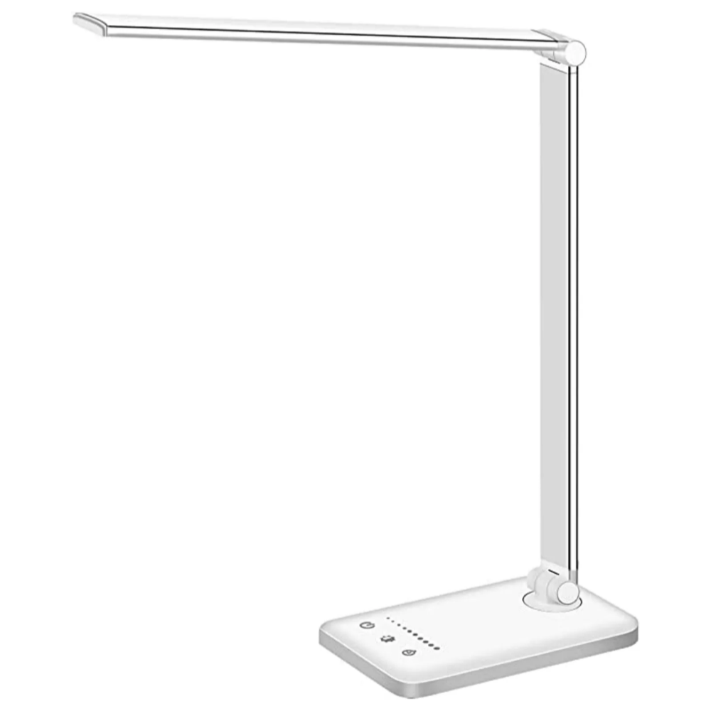 Moderne justerbar LED-bordlampe med USB-opladningsport - BrightEase
