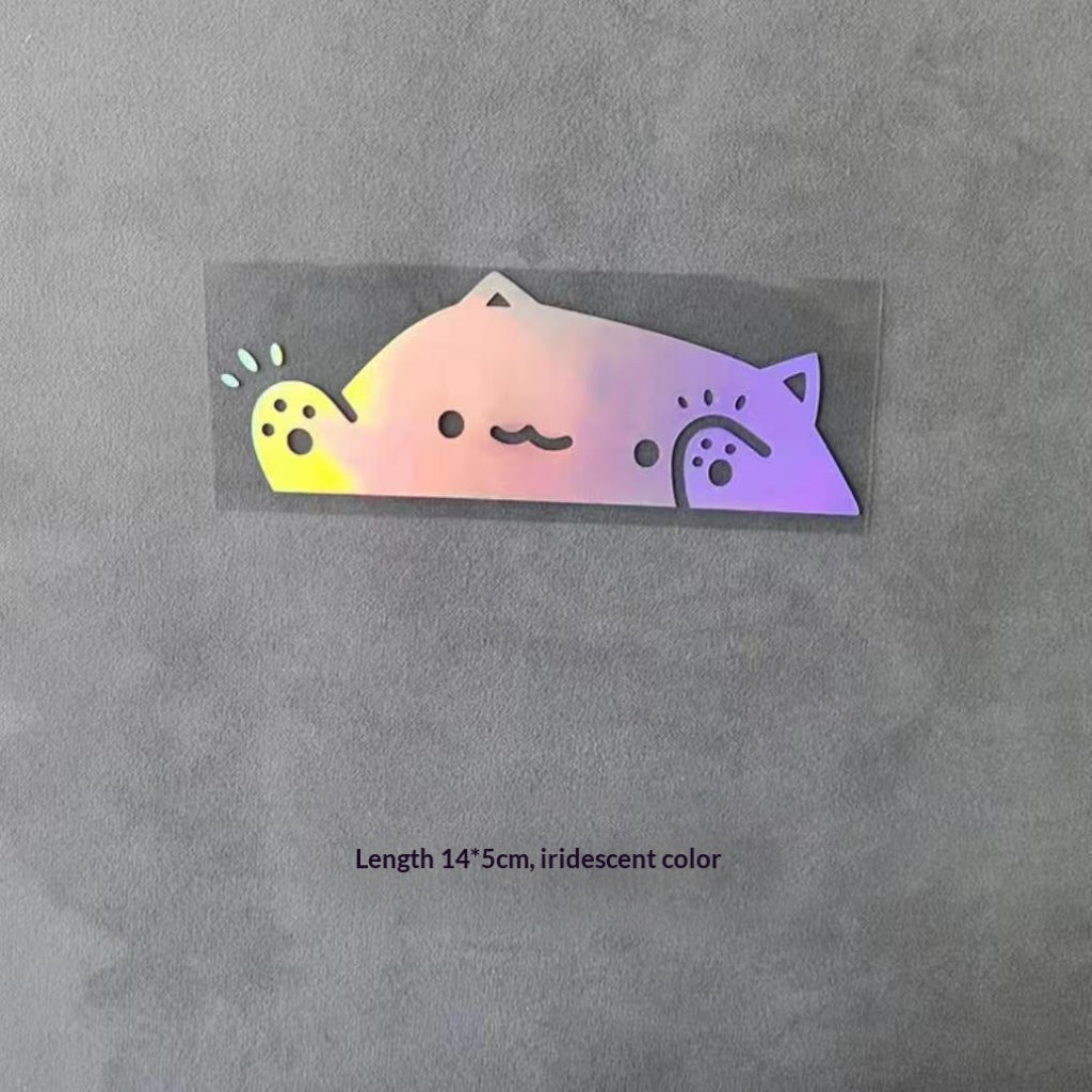 Cat Knocking On Window Car Sticker Kitten Decal For Auto Windows Scratch Covering Pet Decor Vinyl Adhesive Automotive Decal