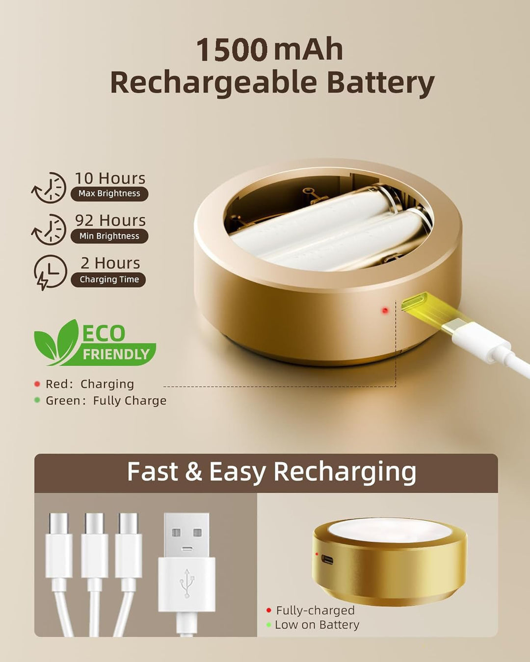 Justerbar magnetisk billedlampe | LED-touch & fjernbetjening, RGB/hvid, USB