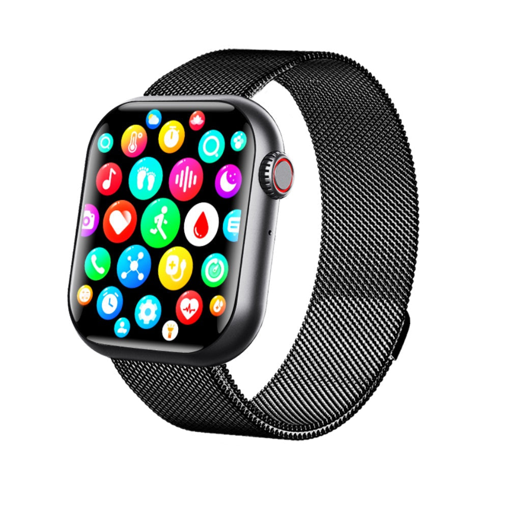 Vandtæt smartwatch med blodtryksmåler, iltmætning og søvnovervågning