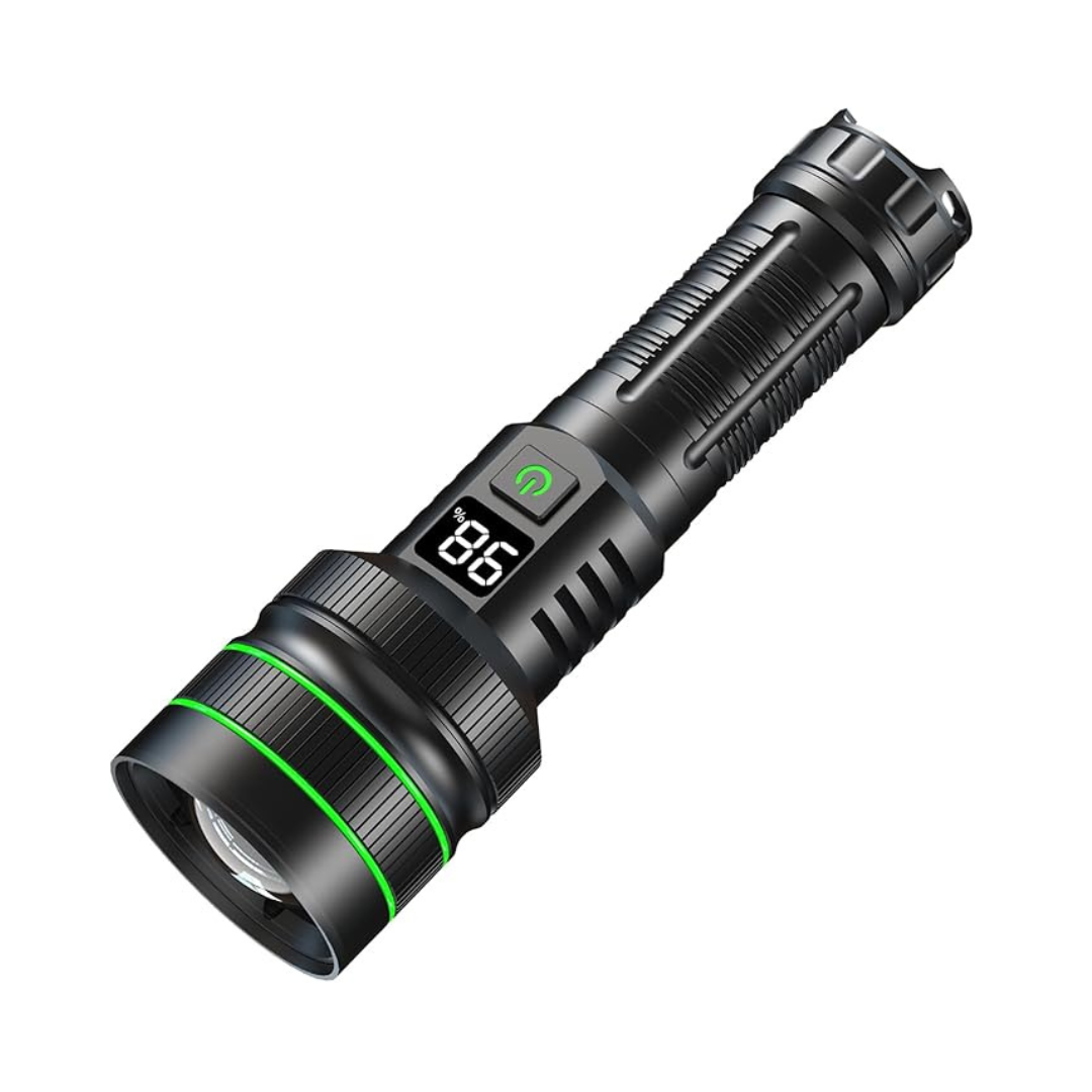 Ekstremt lysstærk og zoombar LED-lommelygte - PowerBeam