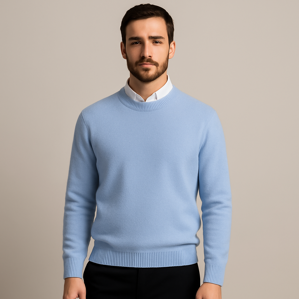 Oversized kashmir-sweater til mænd