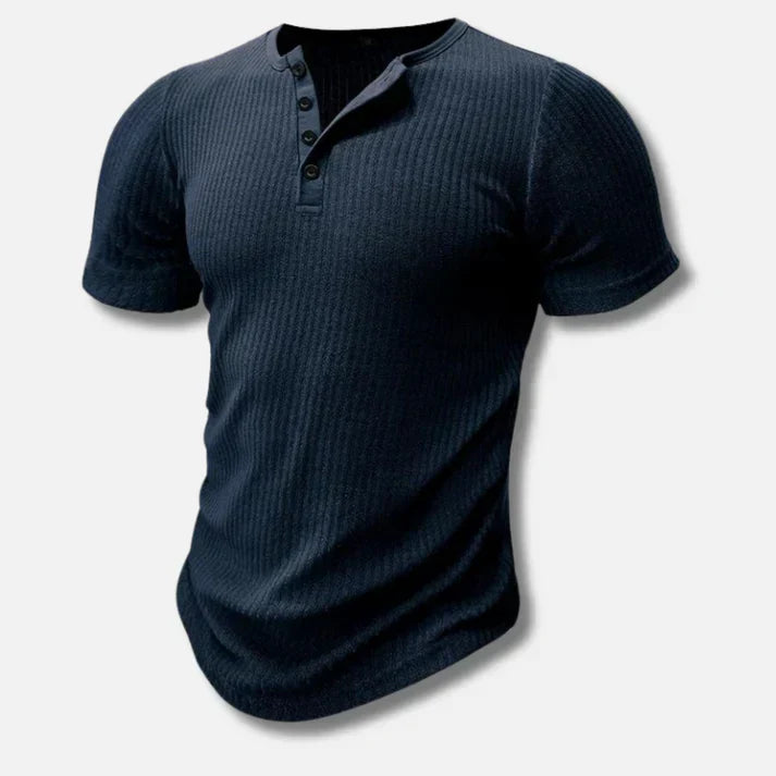 Henley T-shirt med slim fit