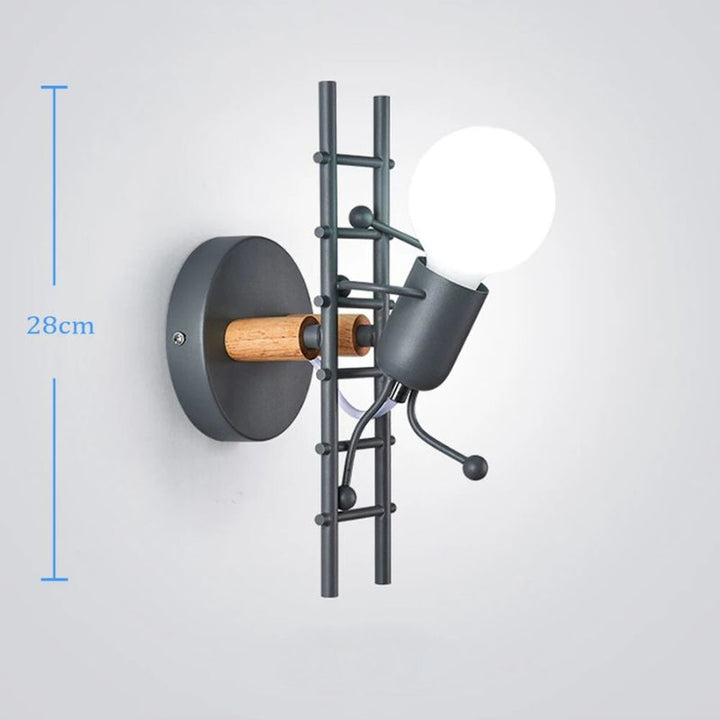 GlowClimb designer-væglampe | Unik væglampe til trapper, ideel til hyggelige soveværelser og stuer