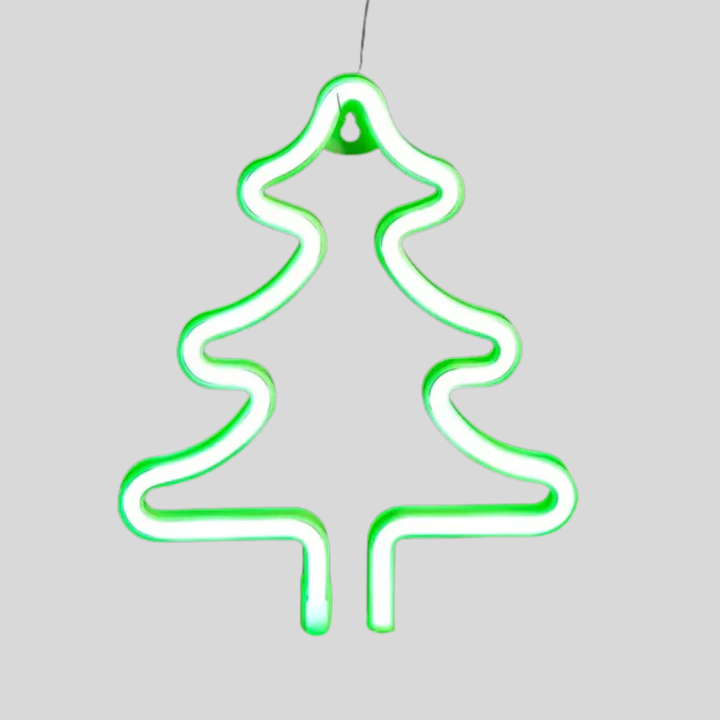 Juletræ neonskilt