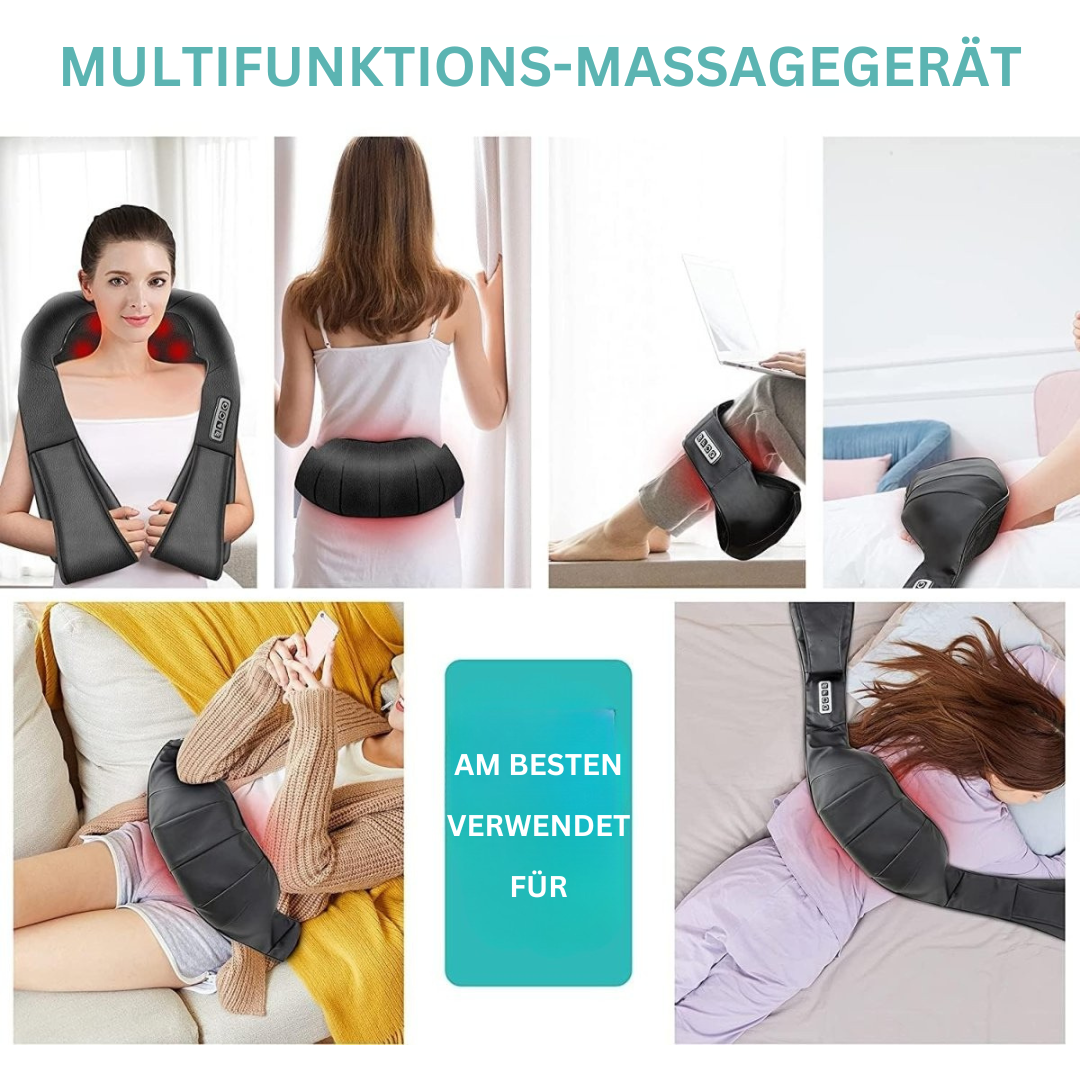 Shiatsu-massagepude med infrarød varme - AuraComfort