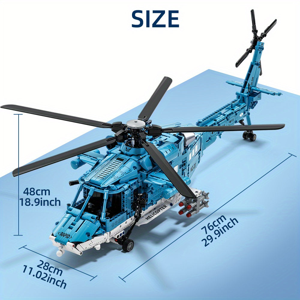 Detaljeret helikopter-byggesæt – Teknisk og realistisk