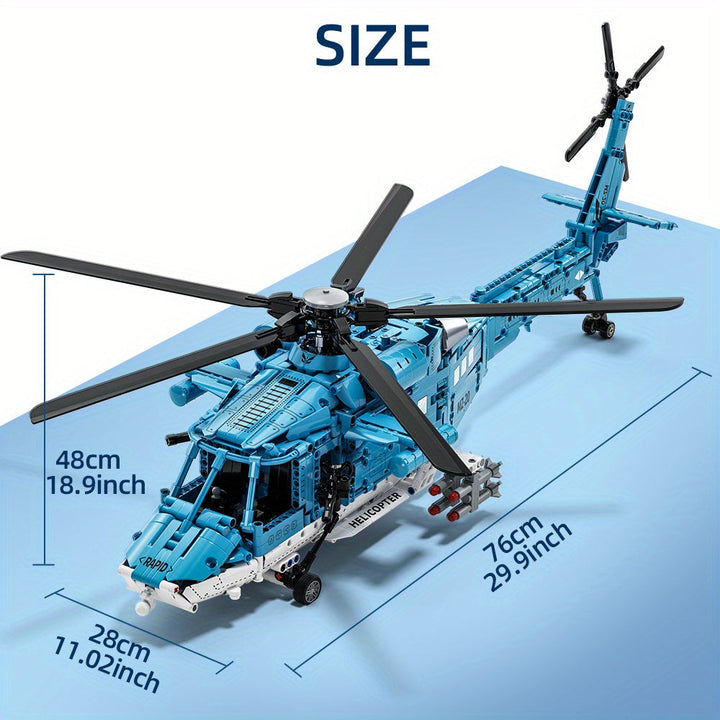Detaljeret helikopter-byggesæt – Teknisk og realistisk