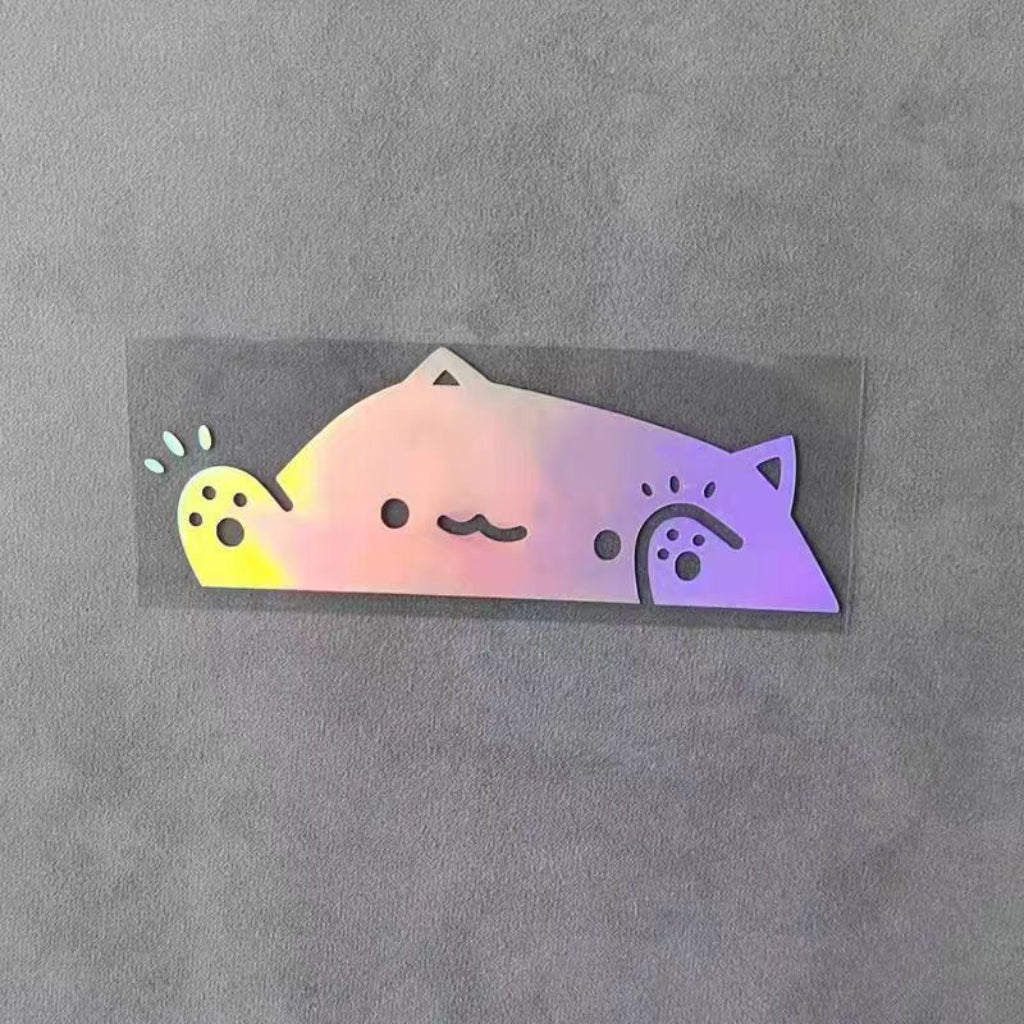 Cat Knocking On Window Car Sticker Kitten Decal For Auto Windows Scratch Covering Pet Decor Vinyl Adhesive Automotive Decal