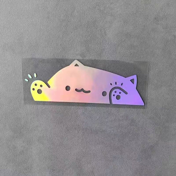 Cat Knocking On Window Car Sticker Kitten Decal For Auto Windows Scratch Covering Pet Decor Vinyl Adhesive Automotive Decal