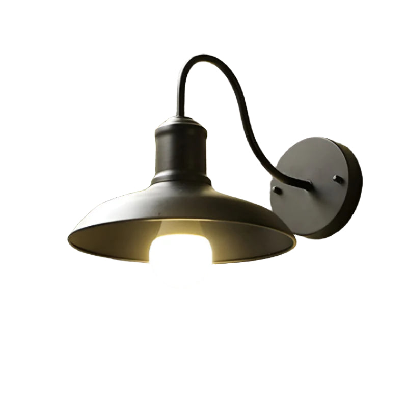 Udendørs væglampe i jern vintage industriel LED 1 lyskilde