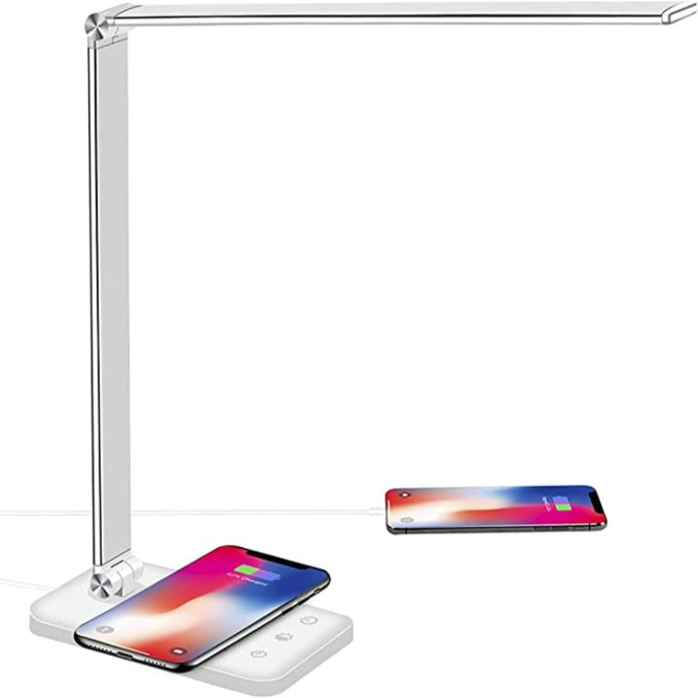 Moderne justerbar LED-bordlampe med USB-opladningsport - BrightEase