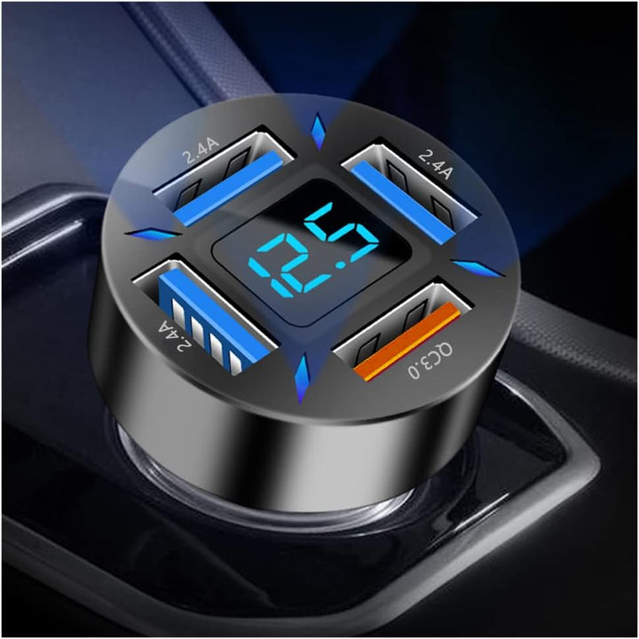 66W super hurtigoplader til bilen med USB PD & QC 3.0 – Universal til 12-24V cigarettænder