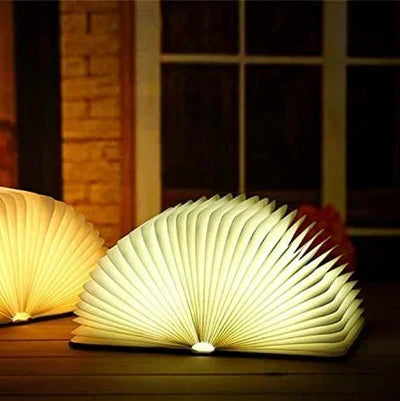 Foldbar boglampe med varmt LED-lys - StoryGlow