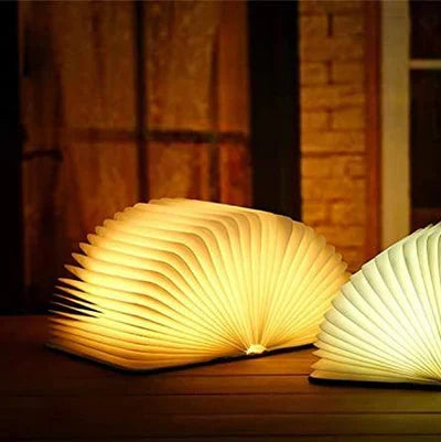 Foldbar boglampe med varmt LED-lys - StoryGlow