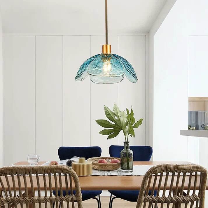 Hængelampe med blomsterblad - Elegant natlampe