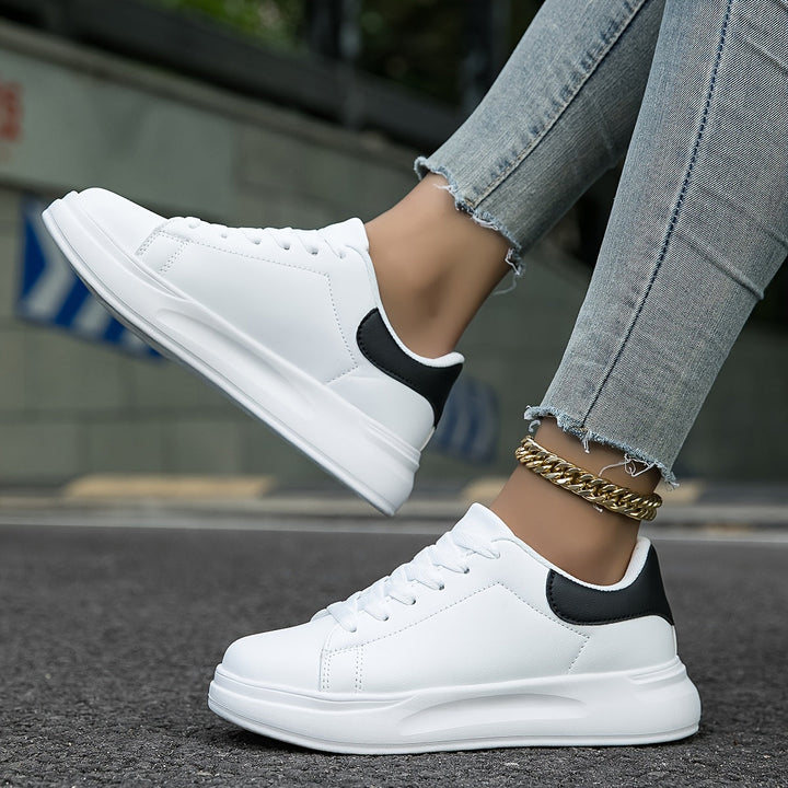 Hvide Læder Sneakers til Kvinder