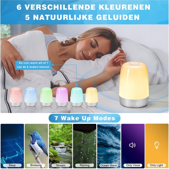 Wake-up light med naturlyde - Aurora