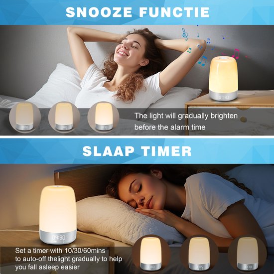 Wake-up light med naturlyde - Aurora