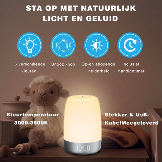 Wake-up light med naturlyde - Aurora