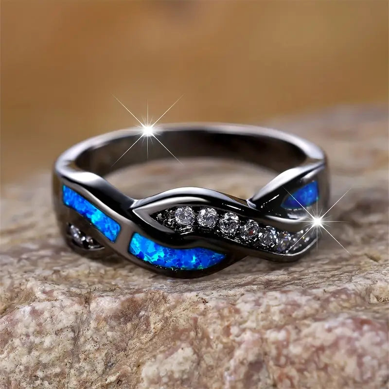 Elegant ring i hvidguld med raffineret design