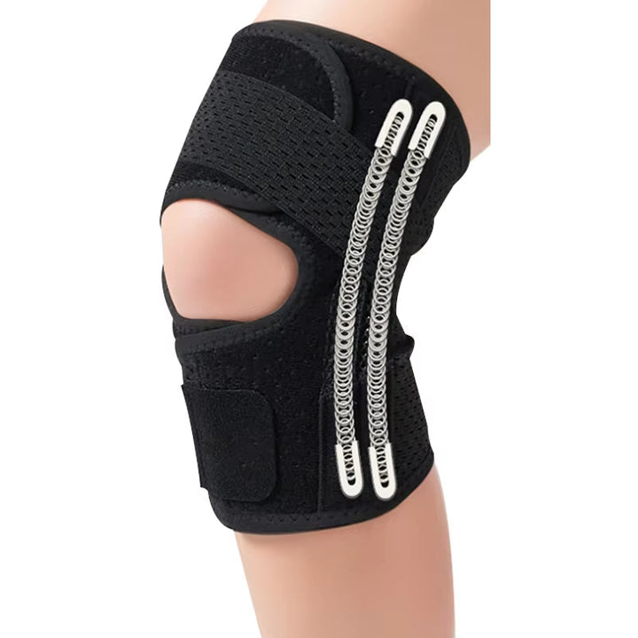Knæbandage med justerbart kompressionssystem