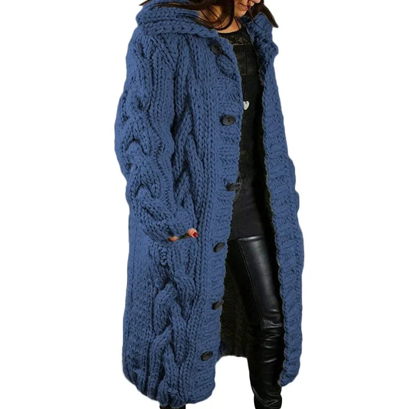 Behageligt tykt strikket cardigan - Emma