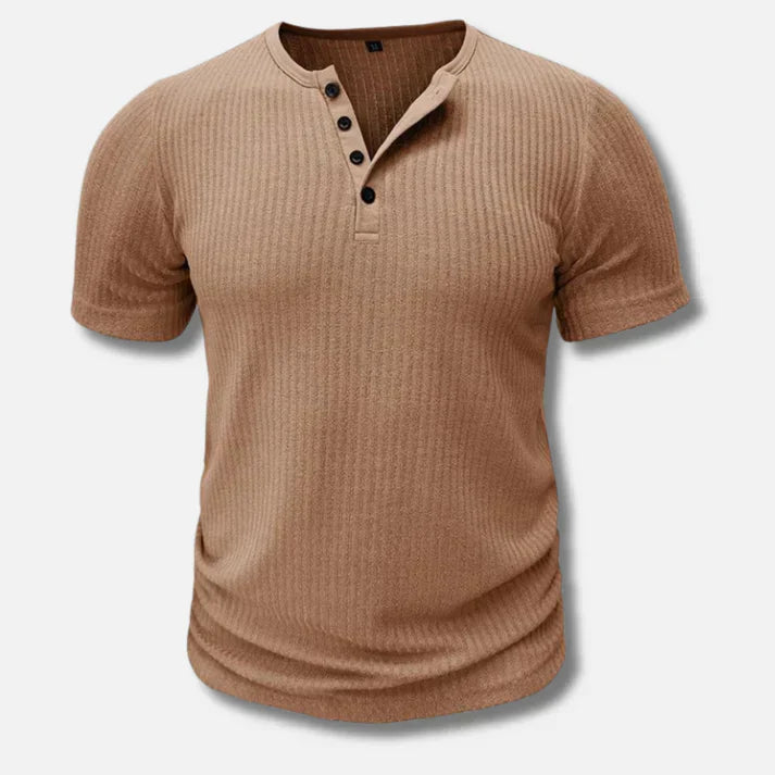 Henley T-shirt med slim fit