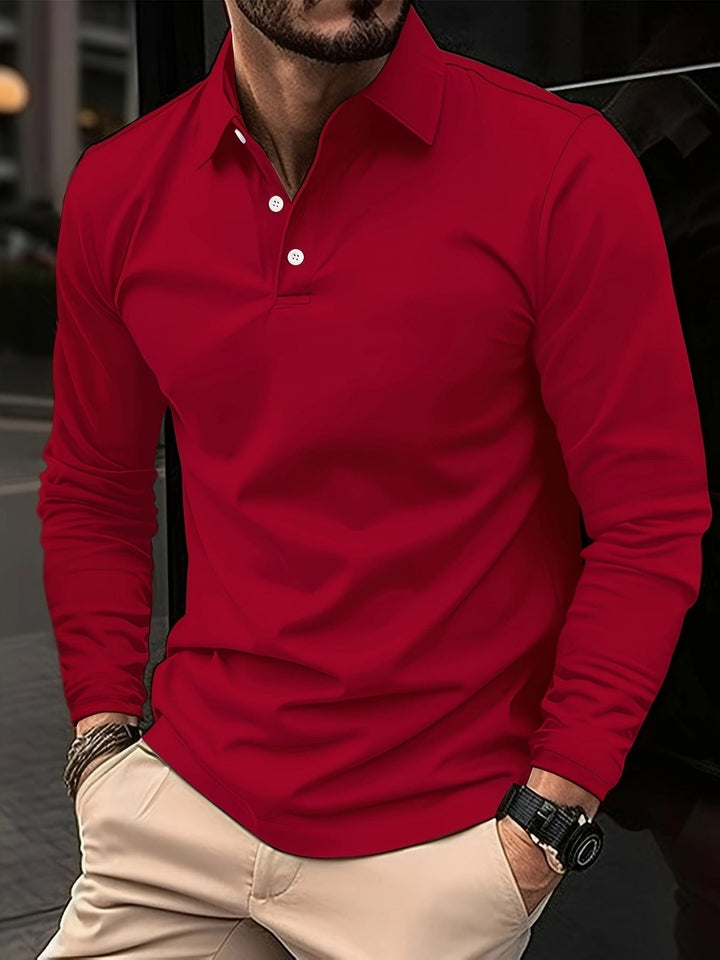 Mænd ' s Long-Sleeve Polo Shirt