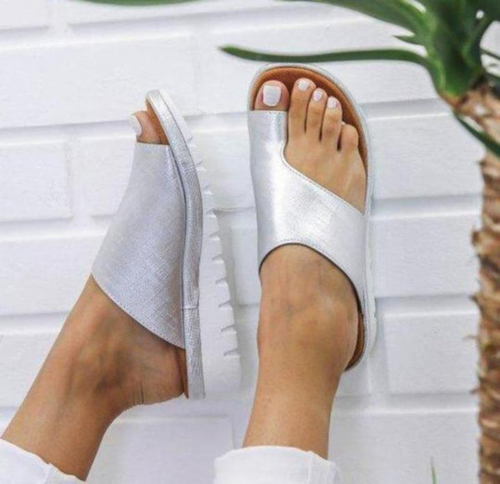 Ortopædiske sandaler til kvinder, korrigerende til hallux valgus