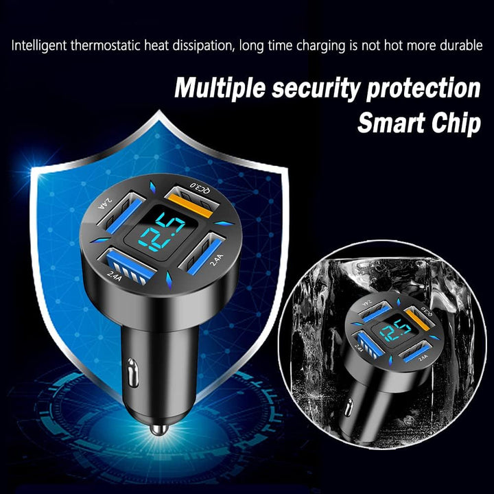 66W super hurtigoplader til bilen med USB PD & QC 3.0 – Universal til 12-24V cigarettænder