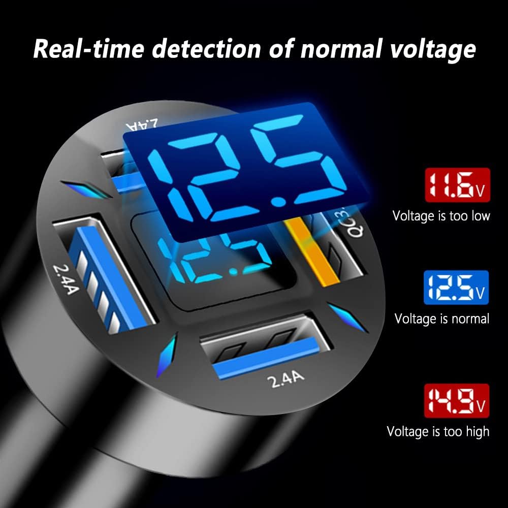 66W super hurtigoplader til bilen med USB PD & QC 3.0 – Universal til 12-24V cigarettænder