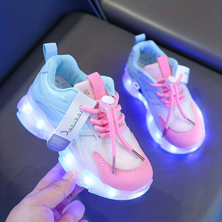 Lyssneakers til børn – farverige, LED-belysning til et legende look
