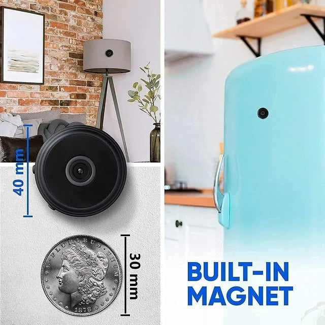 Trådløst mini magnetkamera med lyd og video i realtid