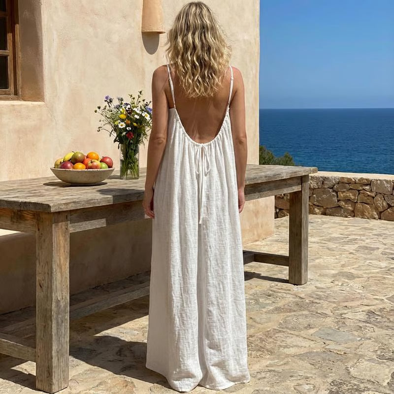 CalmMuse – Åndbar cami-loungekjole
