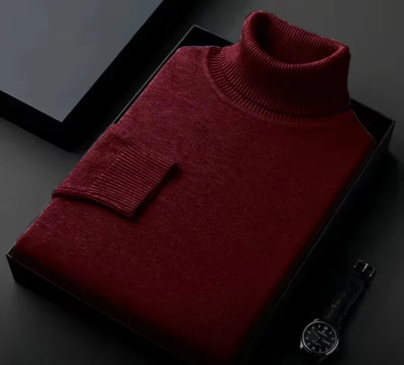 Cashmere rullekravetrøje til mænd – Silvano