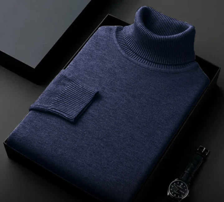 Cashmere rullekravetrøje til mænd – Silvano