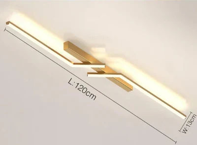 Moderne LED-loftlampe – Geometrisk lampe