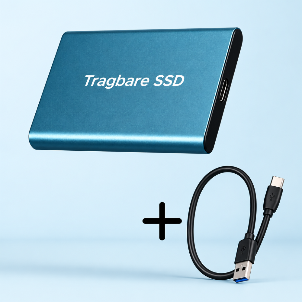 Robust 30 TB ekstern SSD – ultrahurtig, pålidelig lagring