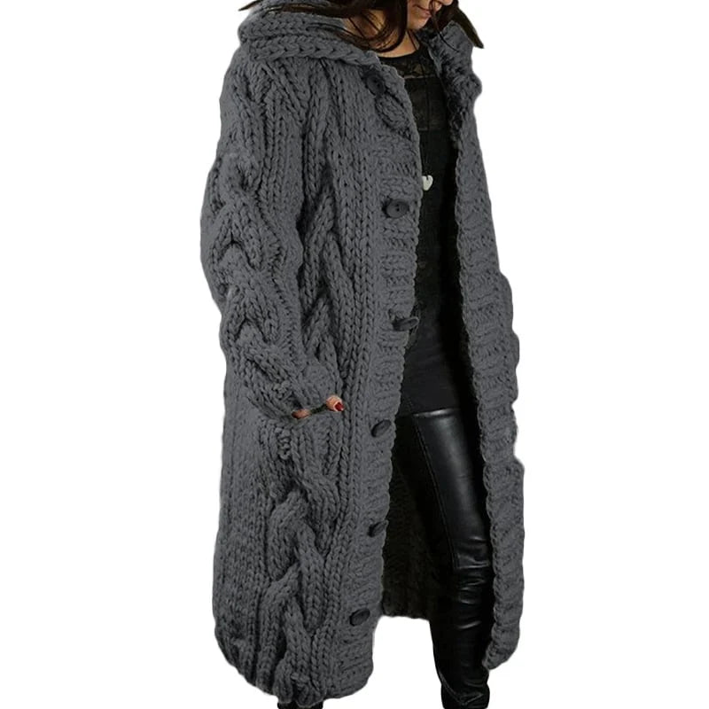Behageligt tykt strikket cardigan - Emma