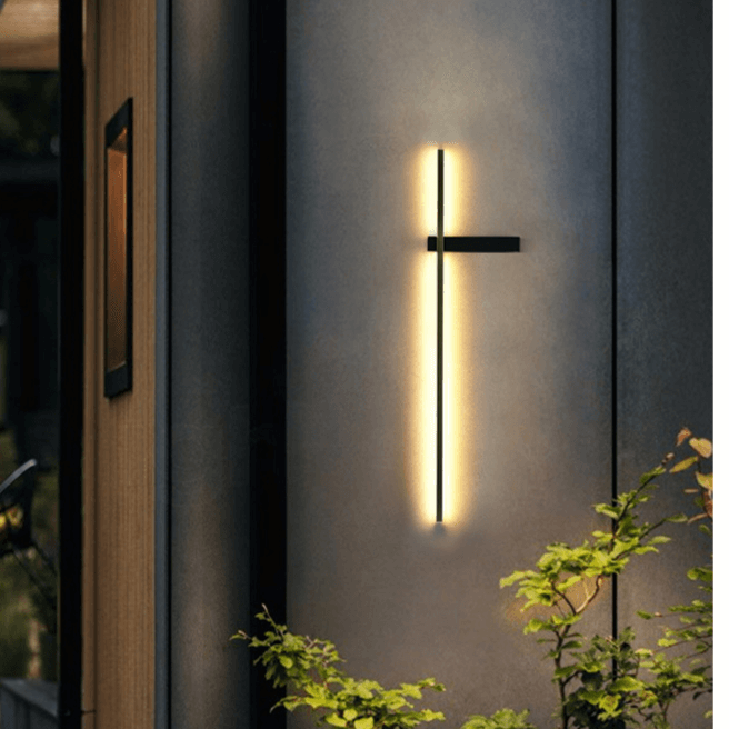 Moderne udendørs LED-væglampe