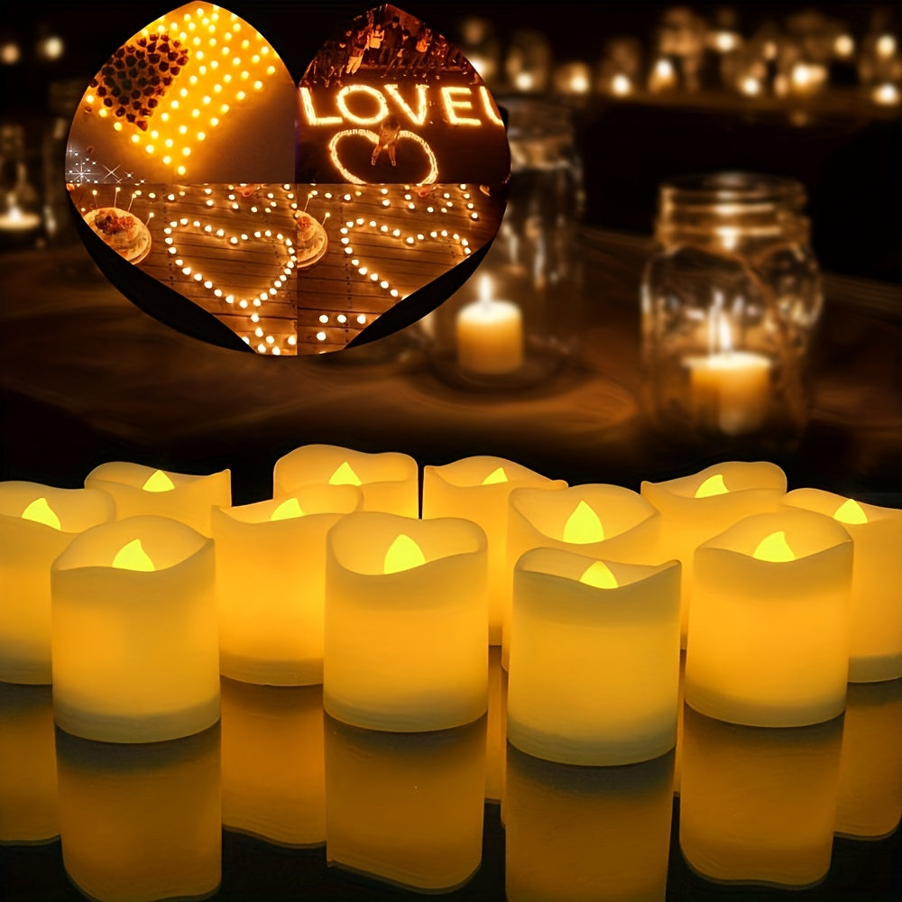 Batteridrevne LED-stearinlys uden flamme – 24-96 stk