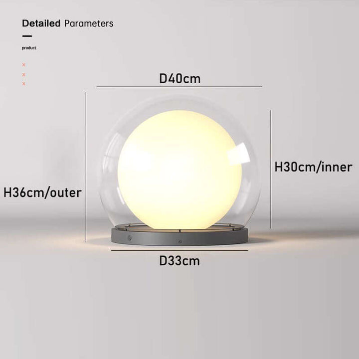 Moderne udendørslampe - Design i måneform