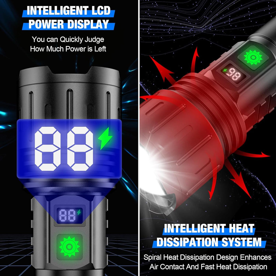Kraftfuld LED-lommelygte – op til 100.000 lumen