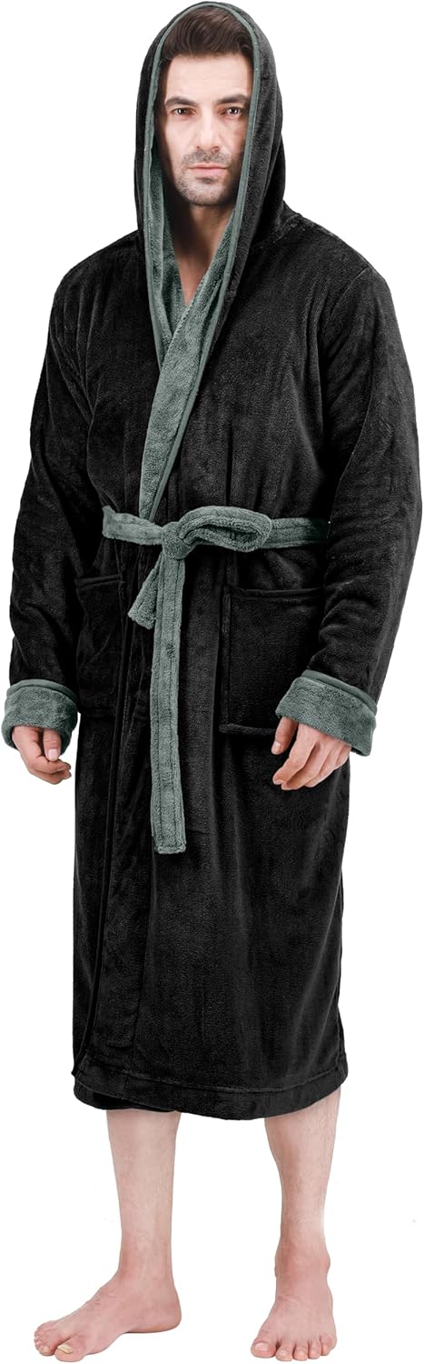 Behagelig fleece-badekåbe til herrer - Harry