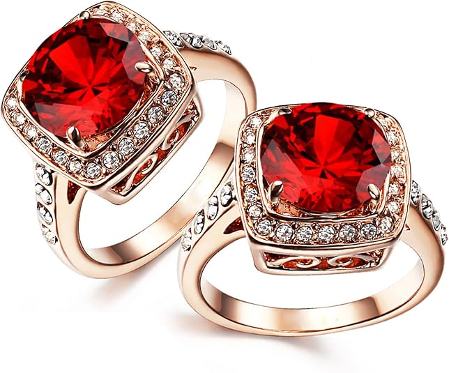 Elegant ring i roseguld med zirkoniahalo